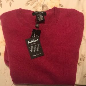 XS Magenta Cashmere Sweater